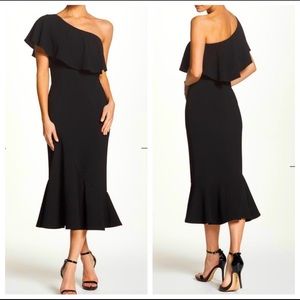 Dress the Population Raquel One Shoulder Midi S